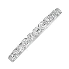 0.15ct diamant rond taille brillant anneau de mariage, couleur G, clarté VS1