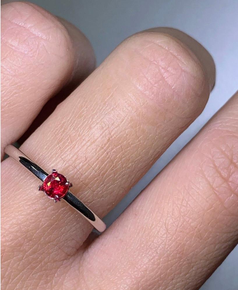 0.15ct Ruby Burma Solitaire Engagement Ring In Platinum
Introducing this stunning 0.15ct Burma Ruby Solitaire Engagement Ring! Made from luxurious Platinum, this ring is perfect for any special occasion. The ring features a beautiful solitaire