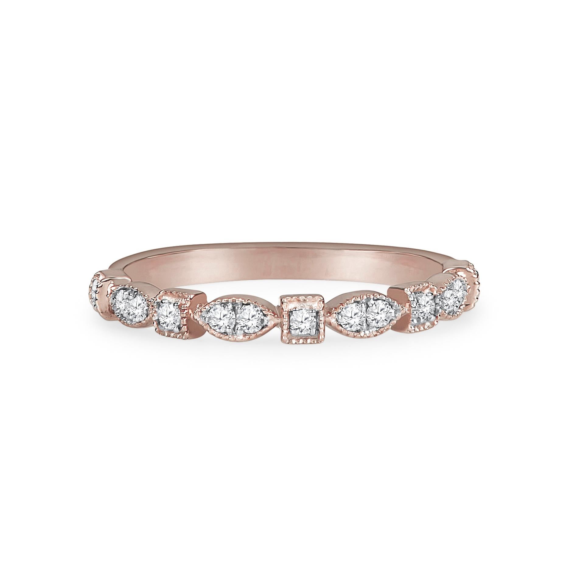  Sparkling genuine diamonds create this spectacular diamond ring. Each diamond glimmers with delight from the striking and unique prong setting. You can even get multiple colors and stack them together to create a statement ring!
✦ GENUINE, HIGH