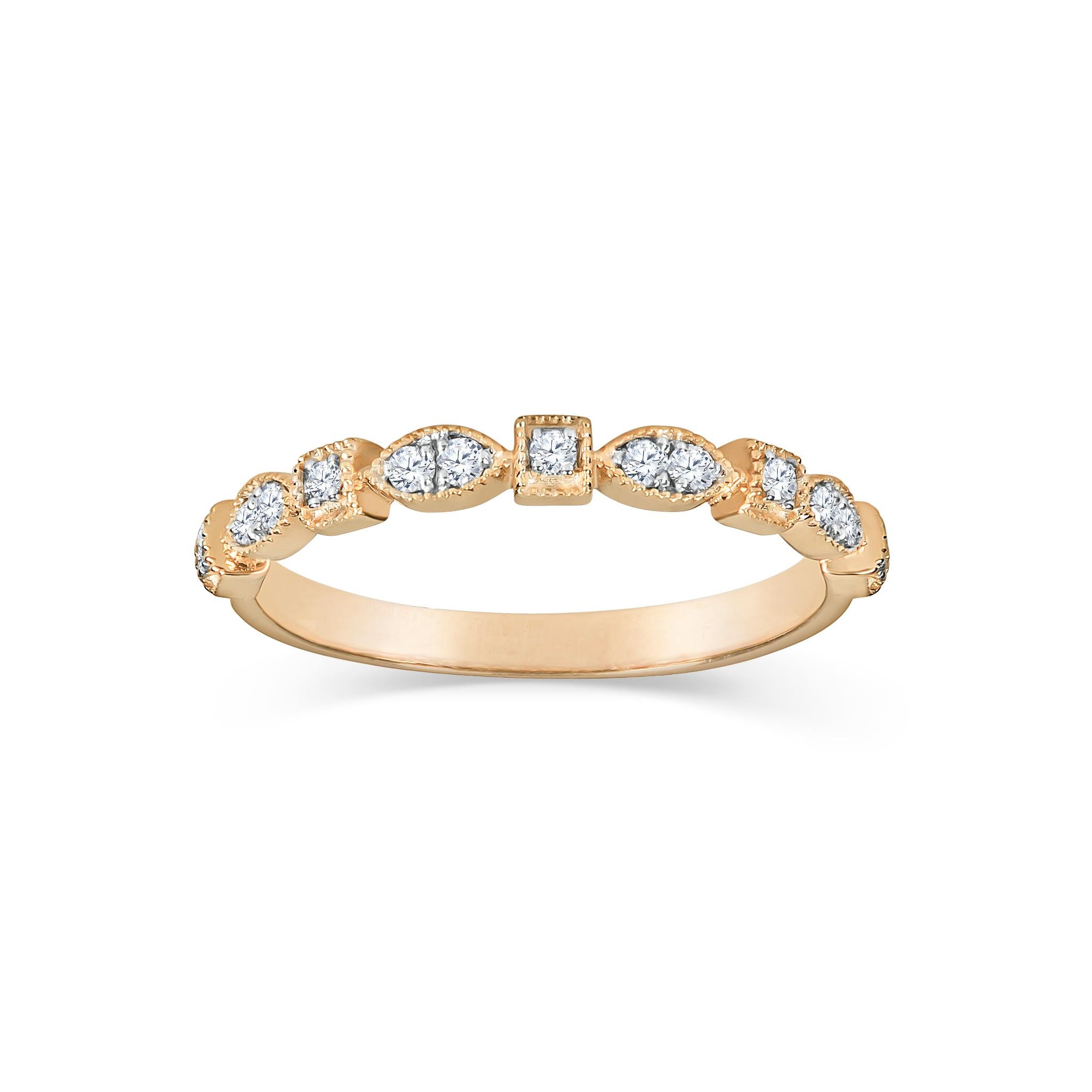 diamond stackable rings