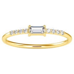 0,16 Karat Diamant 14K Gelbgold Ring