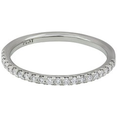0.16 Carat Diamond Platinum Wedding Band