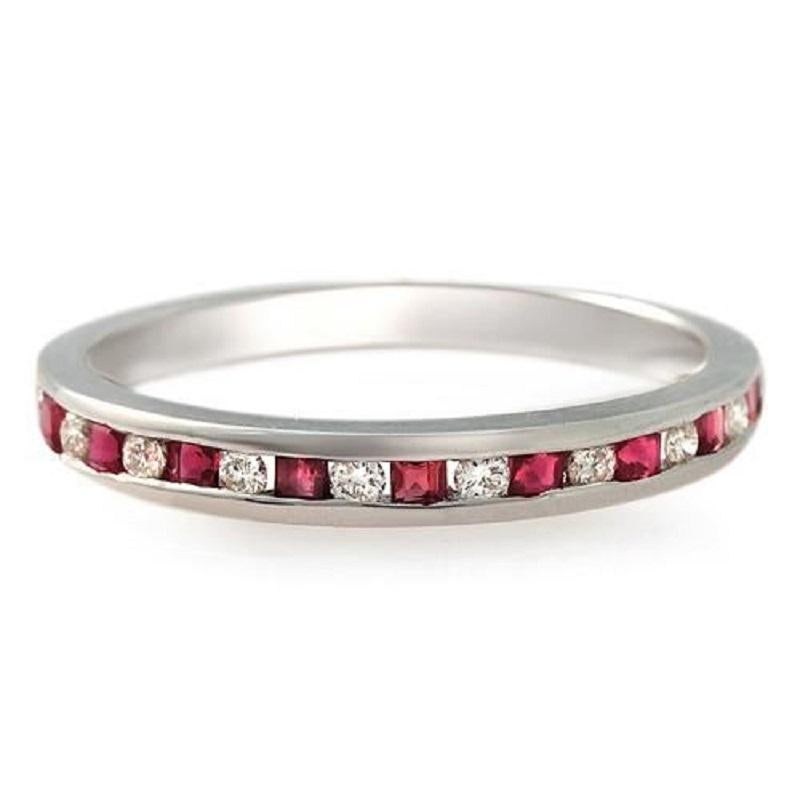 Top: 2.7 mm

Band Width: 2 mm

Metal: 18K White Gold 

Size: 6 to 8 ( Please message Us for your Size )

Hallmarks: 18K

Total Weight: 2 Grams

Stone Type: 0.16 CT G SI1 Diamonds & 0.32 Natural Pink Sapphire

Condition: New

Estimated Retail Price: