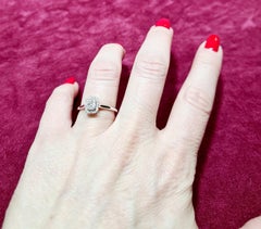 0.17 Ct Diamonds 18kt White Gold Solitaire Ring