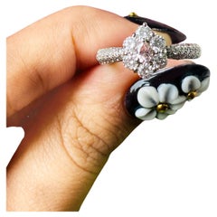 0.175 Carat Fancy Pink SI1 Clarity Diamond Ring