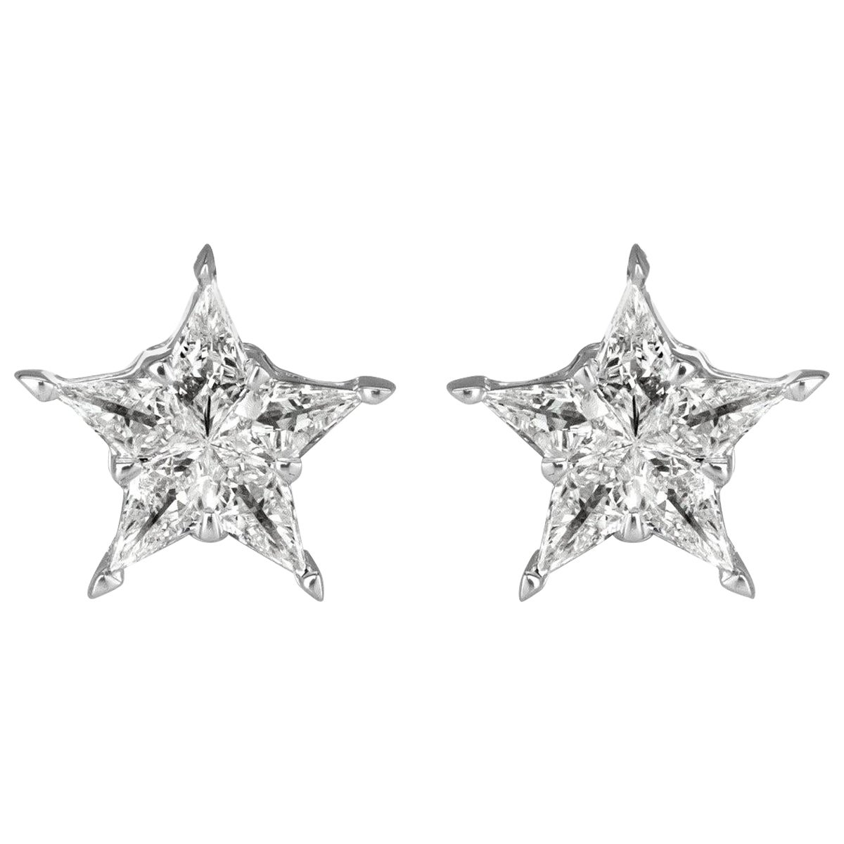 0.17ct Diamond Star Stud Earrings