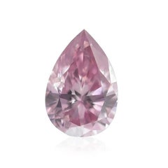 0.17ct Natural Loose Fancy Intense Purple Pink 7PP Argyle GIA Pear Diamond