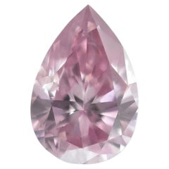 0.17ct Natural Loose Fancy Intense Purple Pink 7PP Argyle GIA Pear Diamond