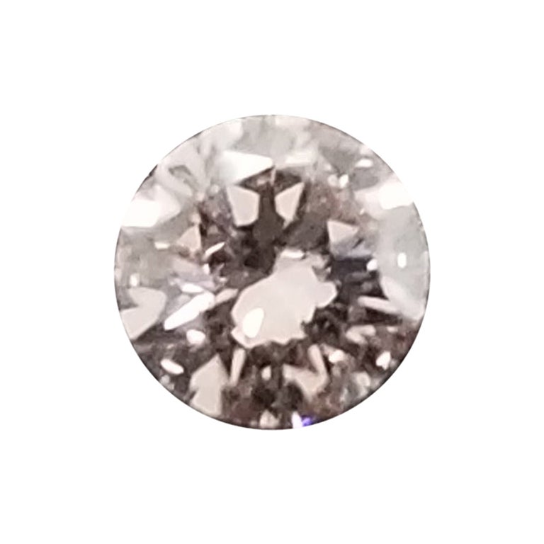 FLASH SALE 0,18 carat Natural Fancy Light Pinkish Brown Round Shape Diamond (diamant de forme ronde de couleur brun clair)