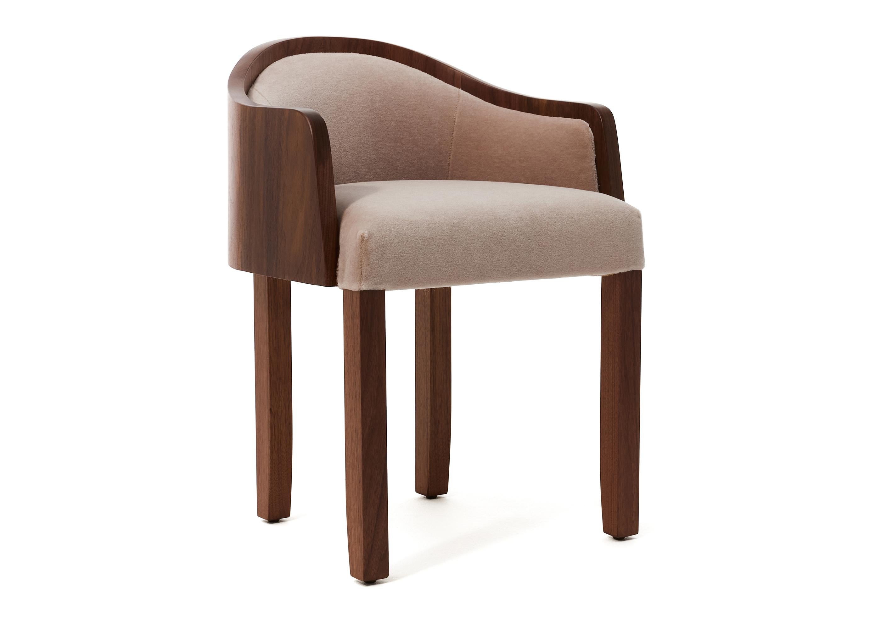 MIRROR, MIRROR

The Vow stool is a modern rendition of the ritualistic seat of beauty. A low-back, bentwood design against soft upholstery offers a refined nod to a past era, created for the present. A center for creation, relaxation, and a focus on