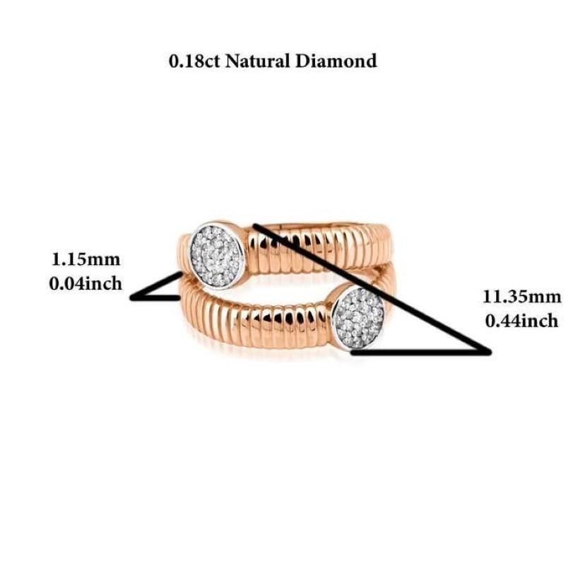 0.18ct Diamond Twin Ring For Sale 1
