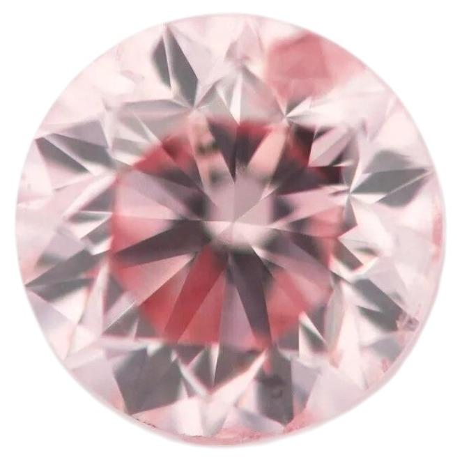 Diamante suelta natural de 0,18 ct, de color rosa fantasía, 7P, procedente de Argyle (Australia), certificado por el GIA, talla redonda