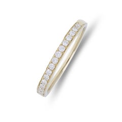 0.19 Carat Diamonds Wedding Band 1981 Classic Collection Ring in 14K Yellow Gold