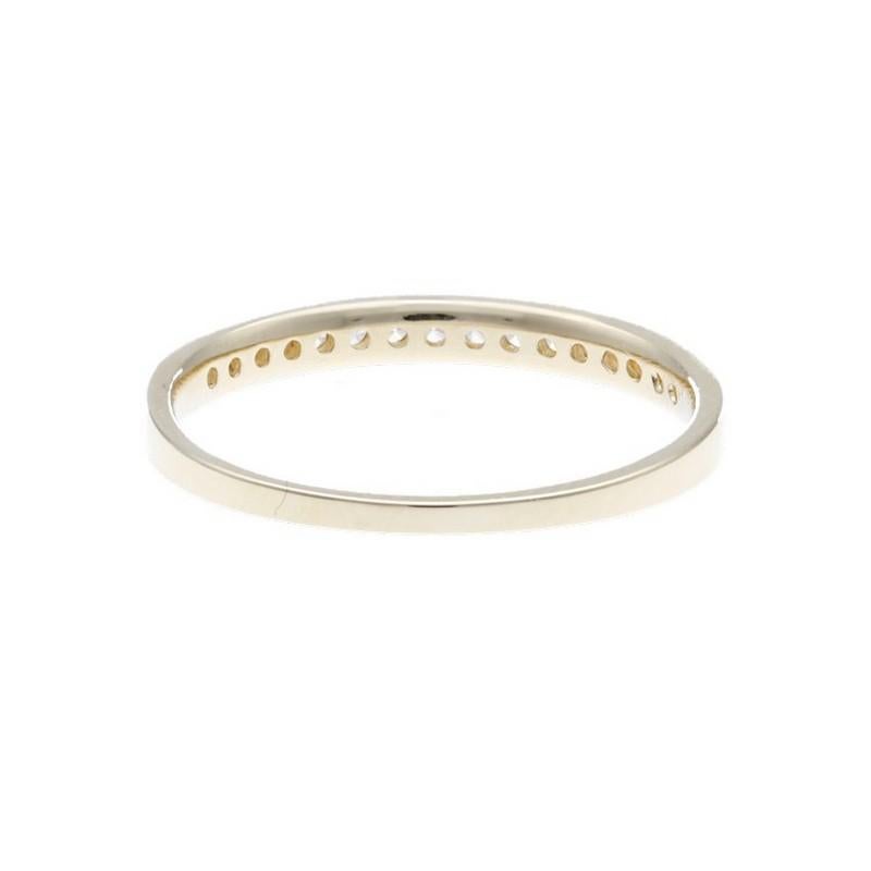 Women's or Men's 0.19 Carat Diamonds Wedding Band 1981 Classic Collection Ring in 14K Yellow Gold For Sale