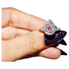 0.19 Karat Fancy Pink Diamond Ring VS Clarity AGL zertifiziert