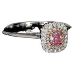 Bague en diamant rose de 0.19 carat VS Clarity AGL Certified