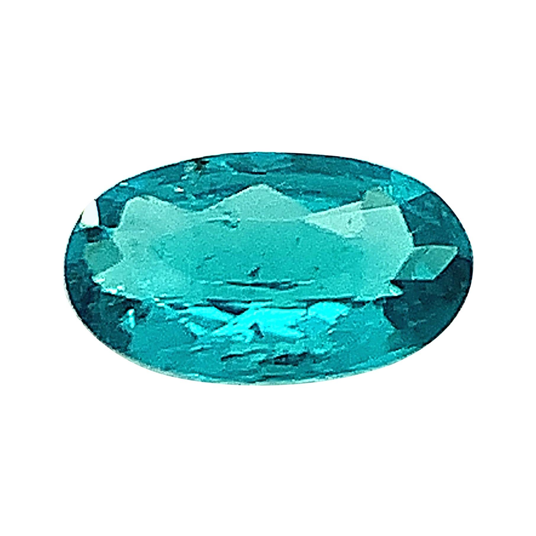 .19 Karat Brasilianischer Paraiba Turmalin Oval, loser Edelstein, GIA zertifiziert ..A im Angebot