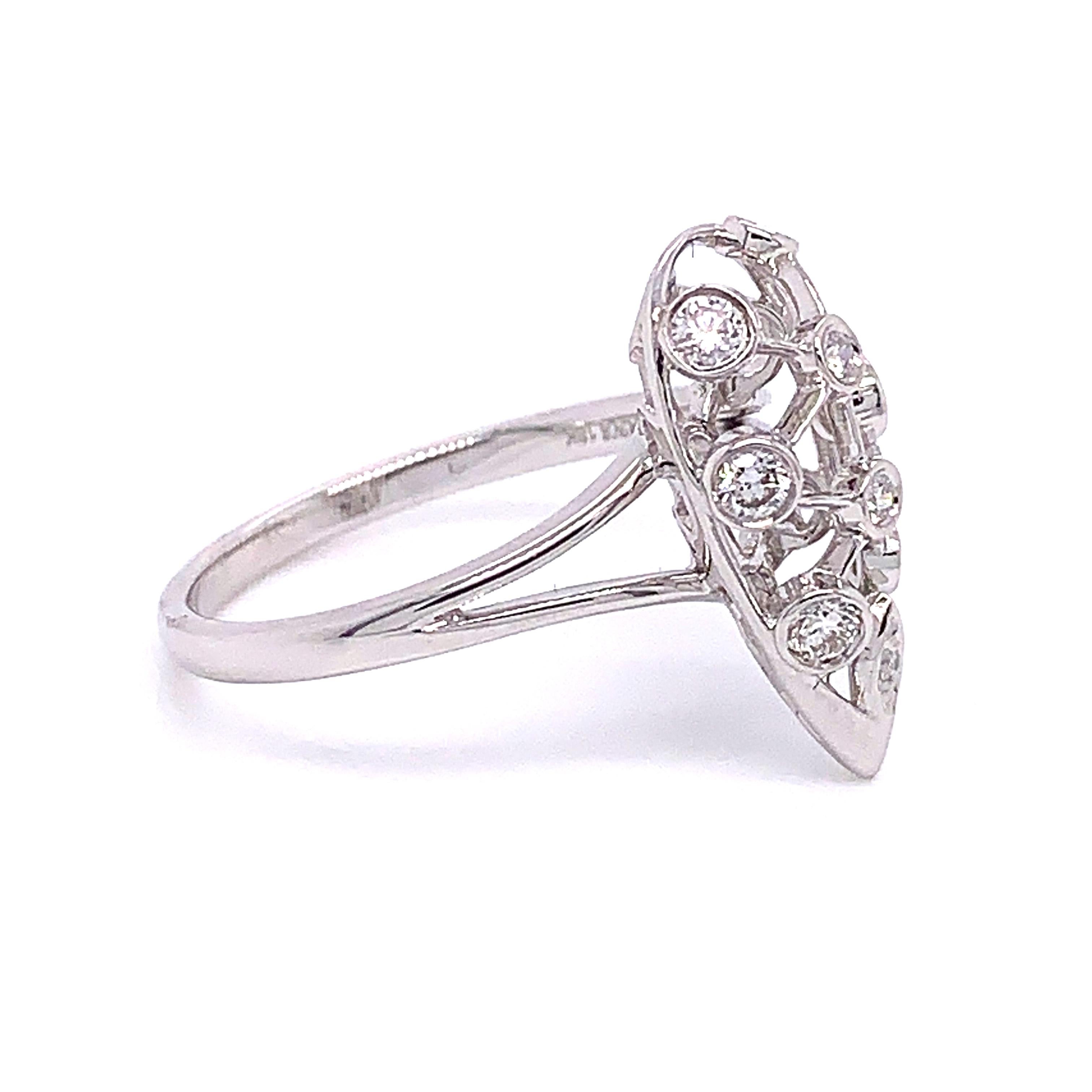 Round Cut 0.20 Carat Net Diamond Ring