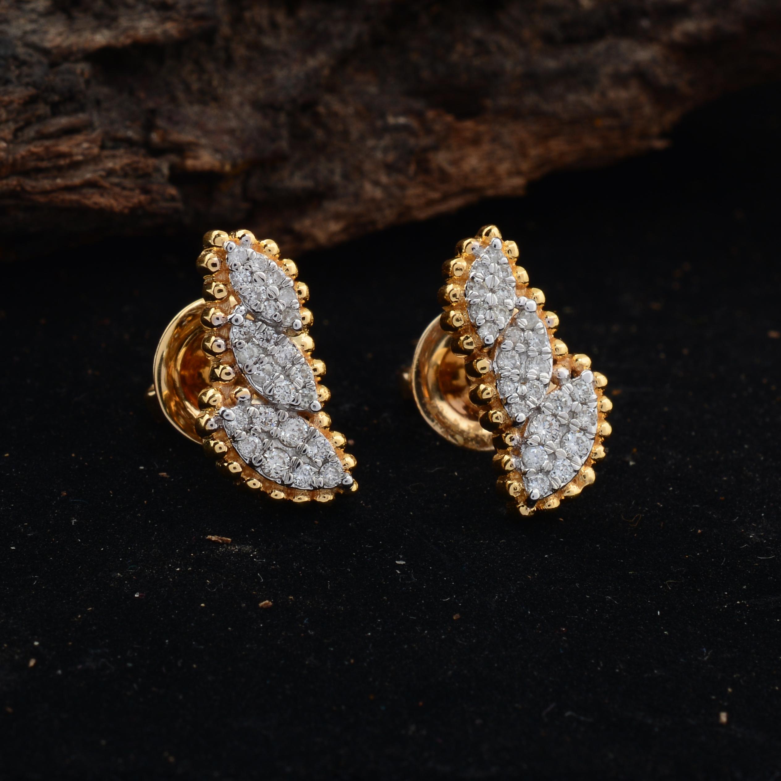 0.2 carat diamond stud earrings