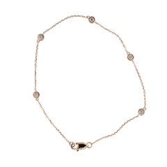 0.20 Carat Diamond by the Yard Fine Bracelet 14 Karat in Stock