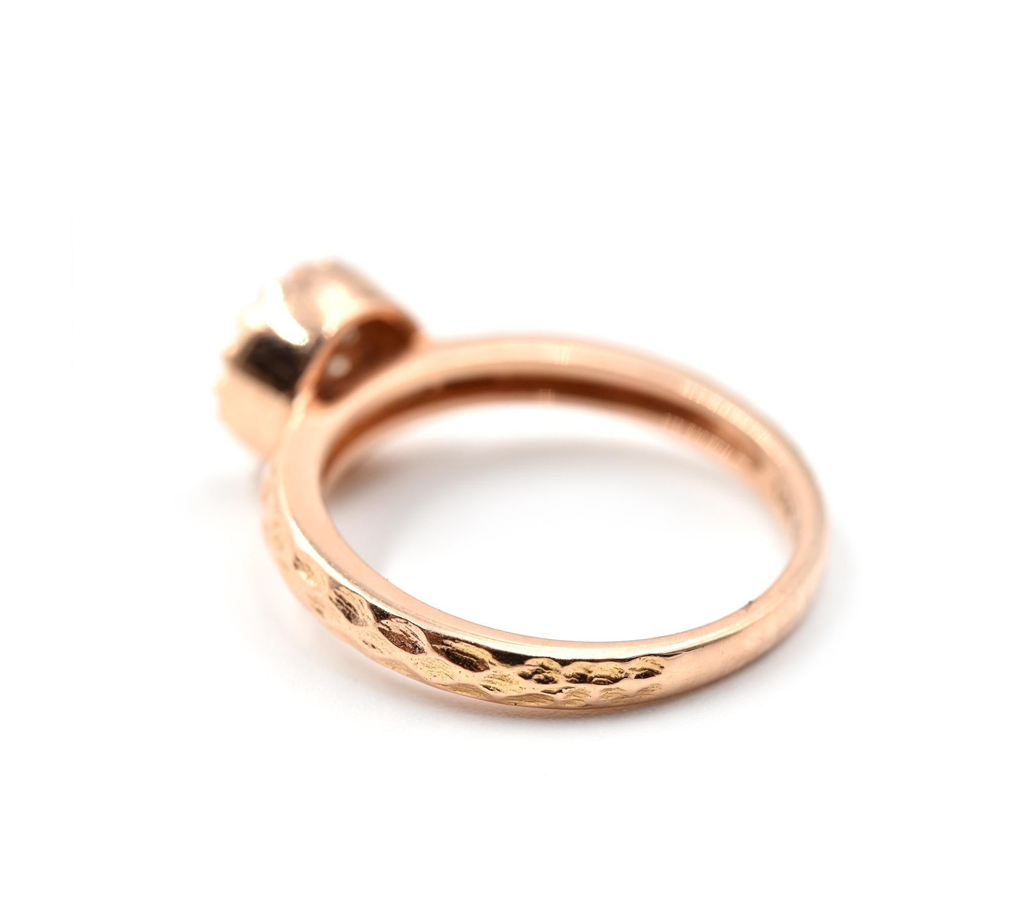 cluster engagement rings rose gold