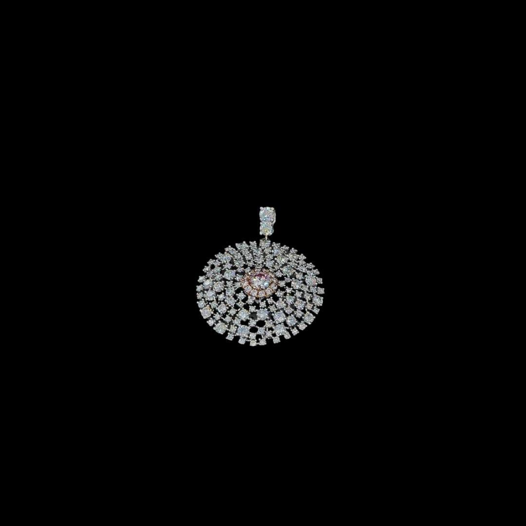 0.20 Carat Faint Pinkish Brown Diamond Pendant VS2 Clarity GIA Certified For Sale 3