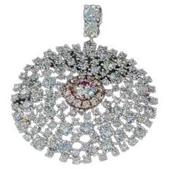 Pendentif diamant de 0,20 carat de couleur brun rosé VS2 certifié GIA