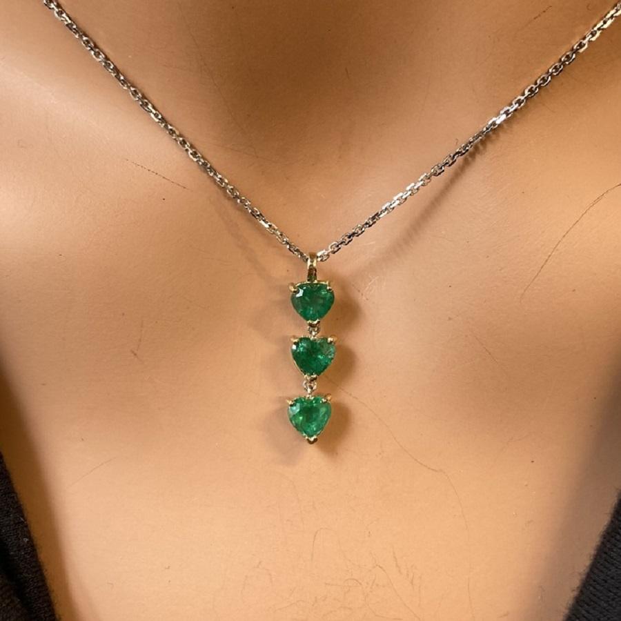 Introducing a delicate symbol of elegance and romance: our enchanting 0.20 carat Heart-shaped Green Emerald Pendant, lovingly crafted in radiant 14k yellow gold. At the center of this pendant lies a mesmerizing 0.20 carat Heart-shaped Green Emerald,