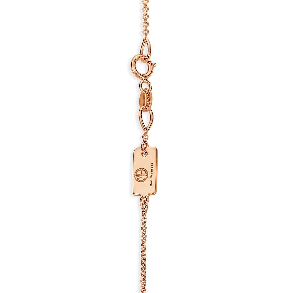 Mark Broumand Pendentif Love en or rose avec diamants en forme de poire en forme d'eau de 0,20 carat Neuf - En vente à Los Angeles, CA