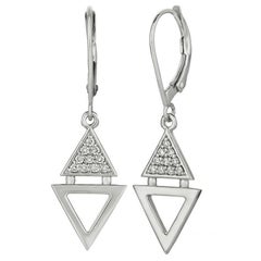 0.20 Carat Natural Diamond Earrings G SI 14K White Gold