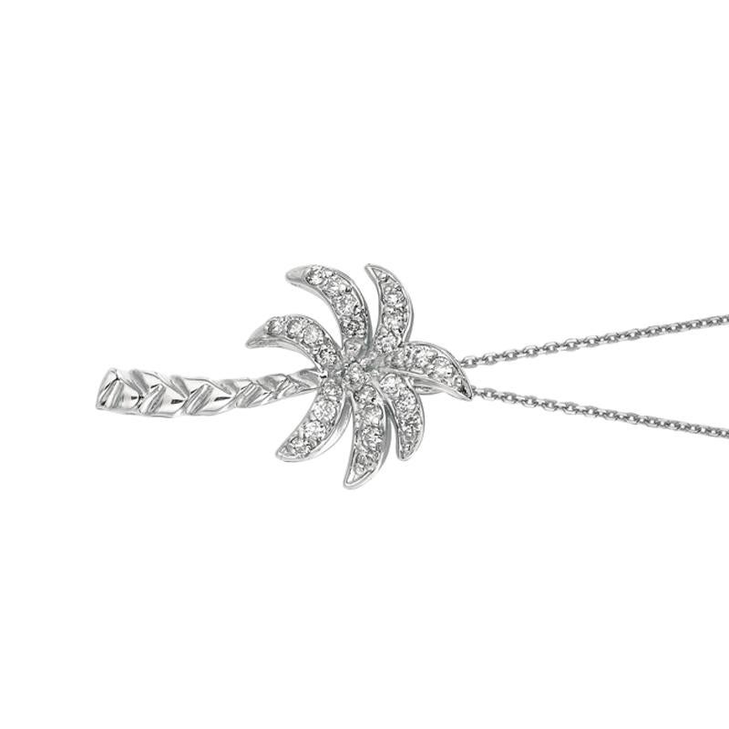 0.20 Carat Natural Diamond Palm Tree Necklace 14K White Gold

100% Natural Diamonds, Not Enhanced in any way Round Cut Diamond Necklace with 18'' chain
0.20CT
G-H
SI
14K White Gold Pave style 2.7 gram
7/8 inch in height, 1/2 inch in width
20