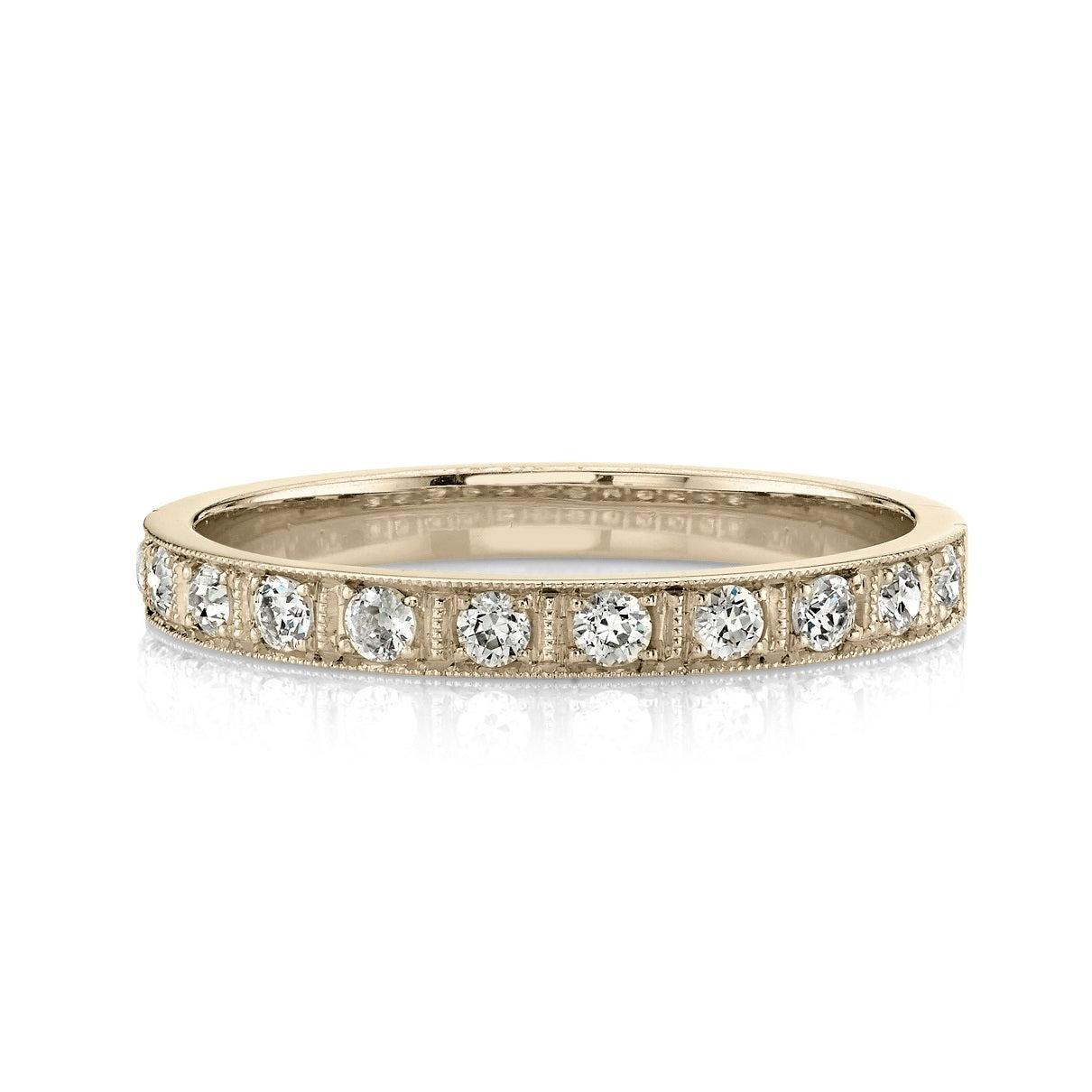 For Sale:  Handcrafted Hadley Old European Cut Diamond Eternity Band by Single Stone 3