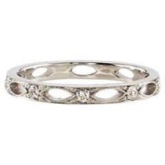 Handcrafted Alexander Old European Cut Diamond Eternity Band by Single Stone