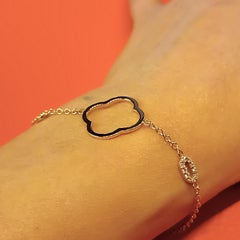 Bracelet en or rose avec diamants de 0,20 carat de couleur VS G, grammes 3,70