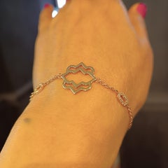 0.20 Carat VS G Color Diamond Rose Gold Grams 4.25 Bracelet