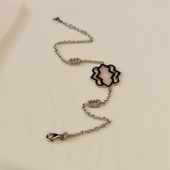 0.20 Carat VS G Color Diamond White Gold Grams 4.34 Pink Opal Bracelet