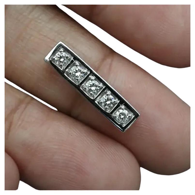 0,20 Karat - 5 Teile Natürlicher Diamant-Anhänger (Art déco) im Angebot