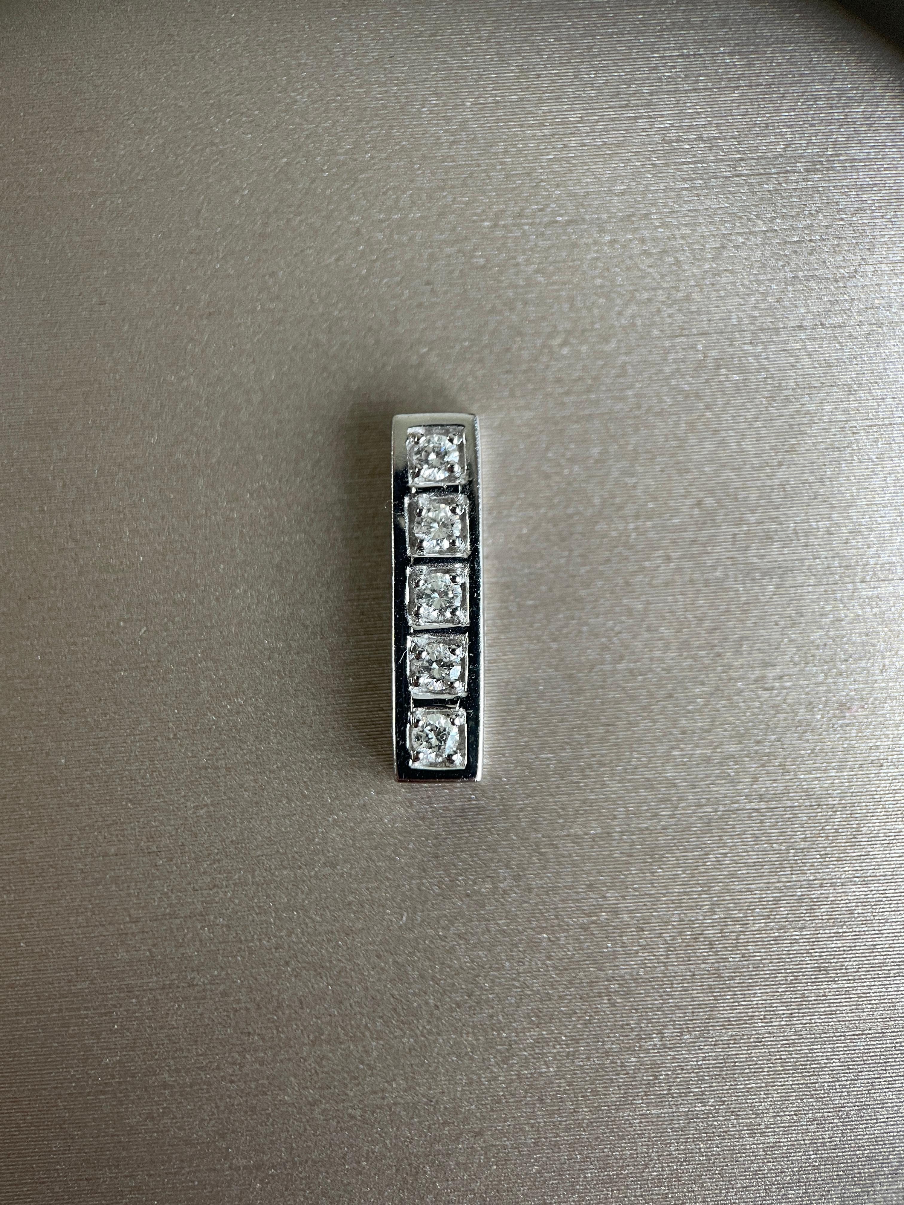 0,20 Karat - 5 Teile Natürlicher Diamant-Anhänger (Brillantschliff) im Angebot