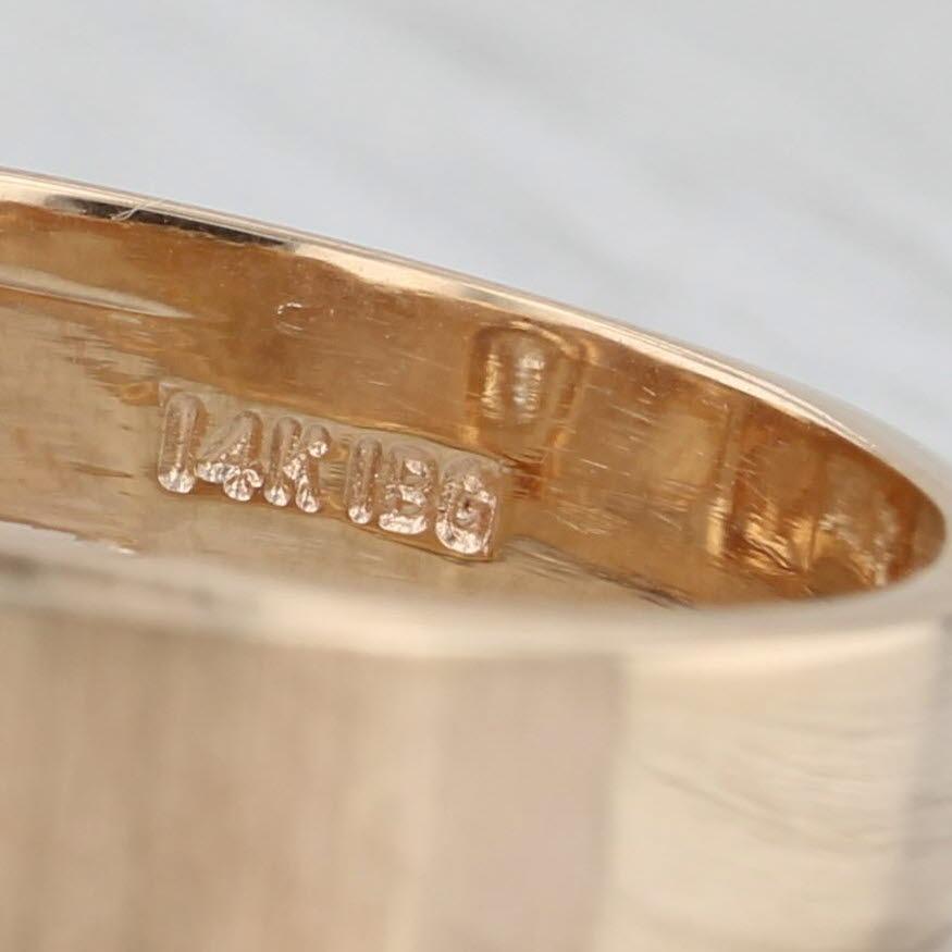 0.20ct Diamond Solitaire Men's Ring 14k Yellow Gold Size 11.5 Band Wedding en venta 1