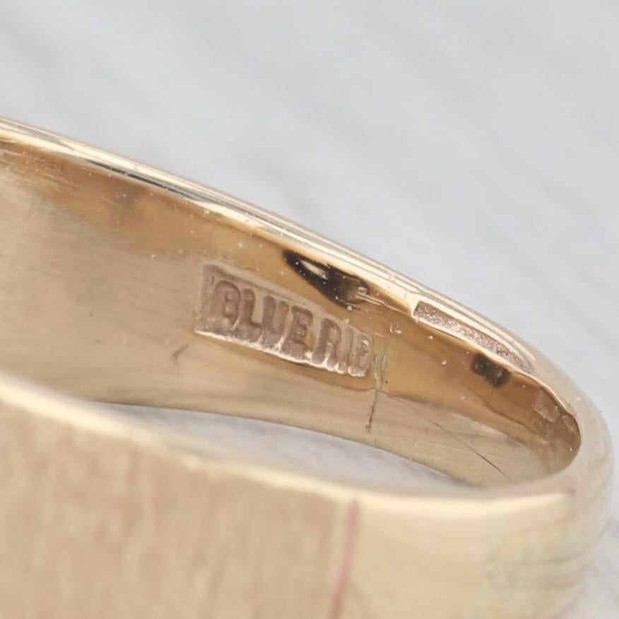 0.20ctw Diamond 10k Yellow Gold Men's Ring Size 10.5 1