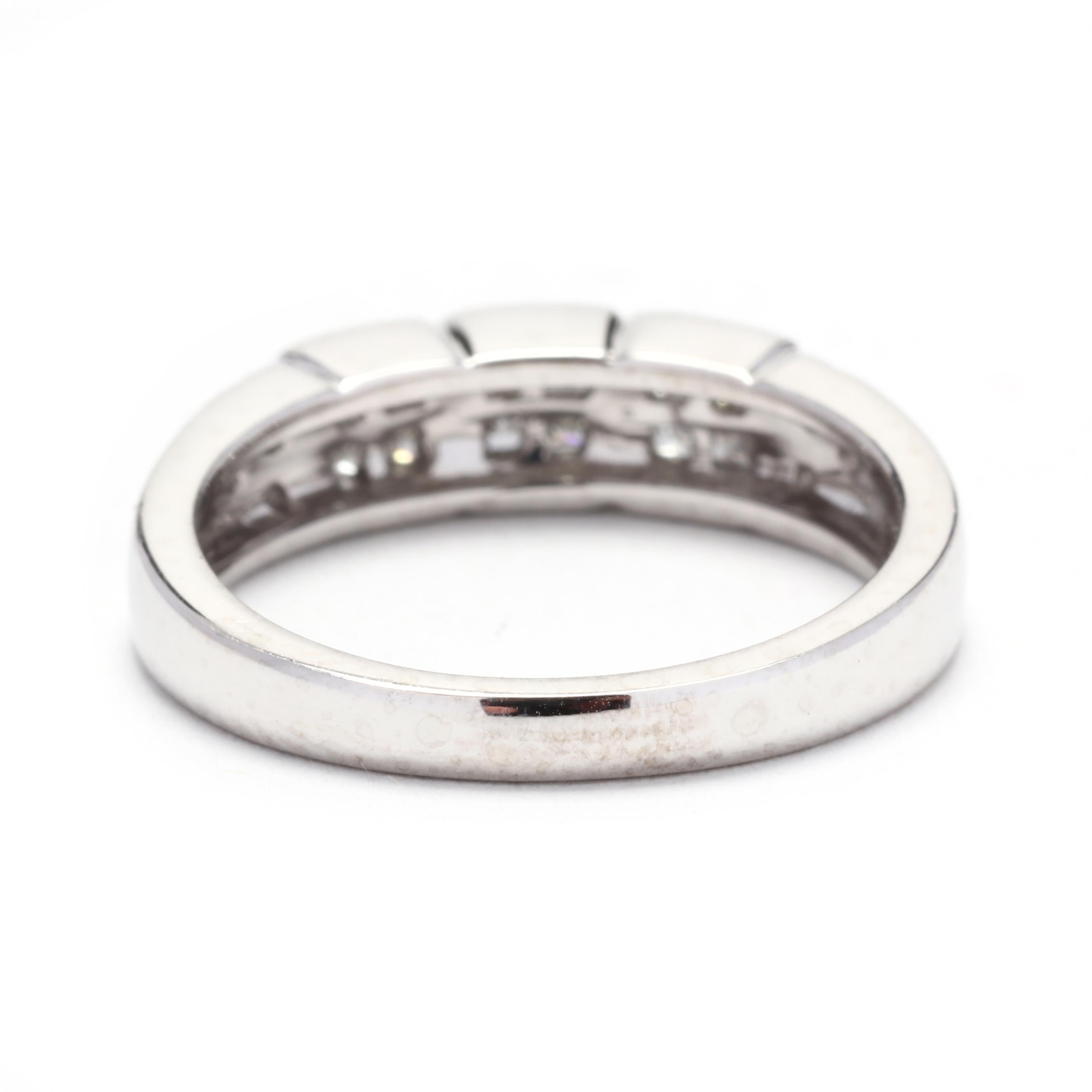 Princess Cut 0.20ctw Princess Cluster Diamond Engagement Ring, Platinum, Ring Size 5.75