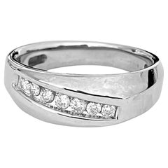 0.21 Carat Diamond & 14K Gold Engagement Band/Ring