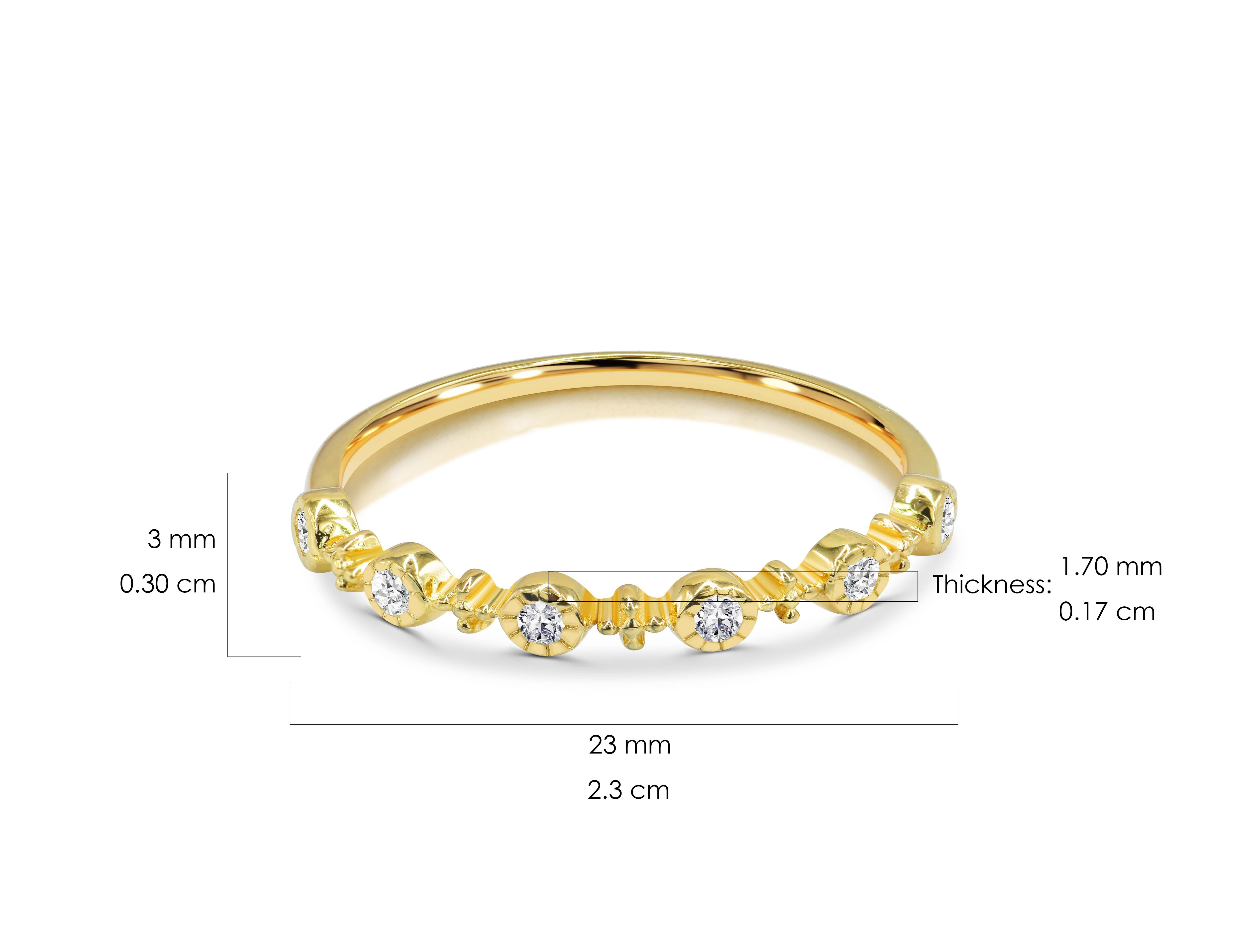 For Sale:  0.21 Ct Diamond Promise Ring in 14K Gold 9