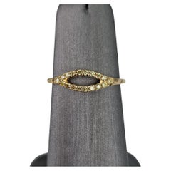 0.21 ct Yellow Diamond Band Ring in Yellow Gold