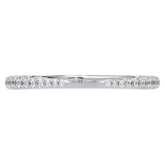 0.22 CTW Diamond Claw Ring in 14K Gold, SI1+ Graduated Diamond Cuff Band