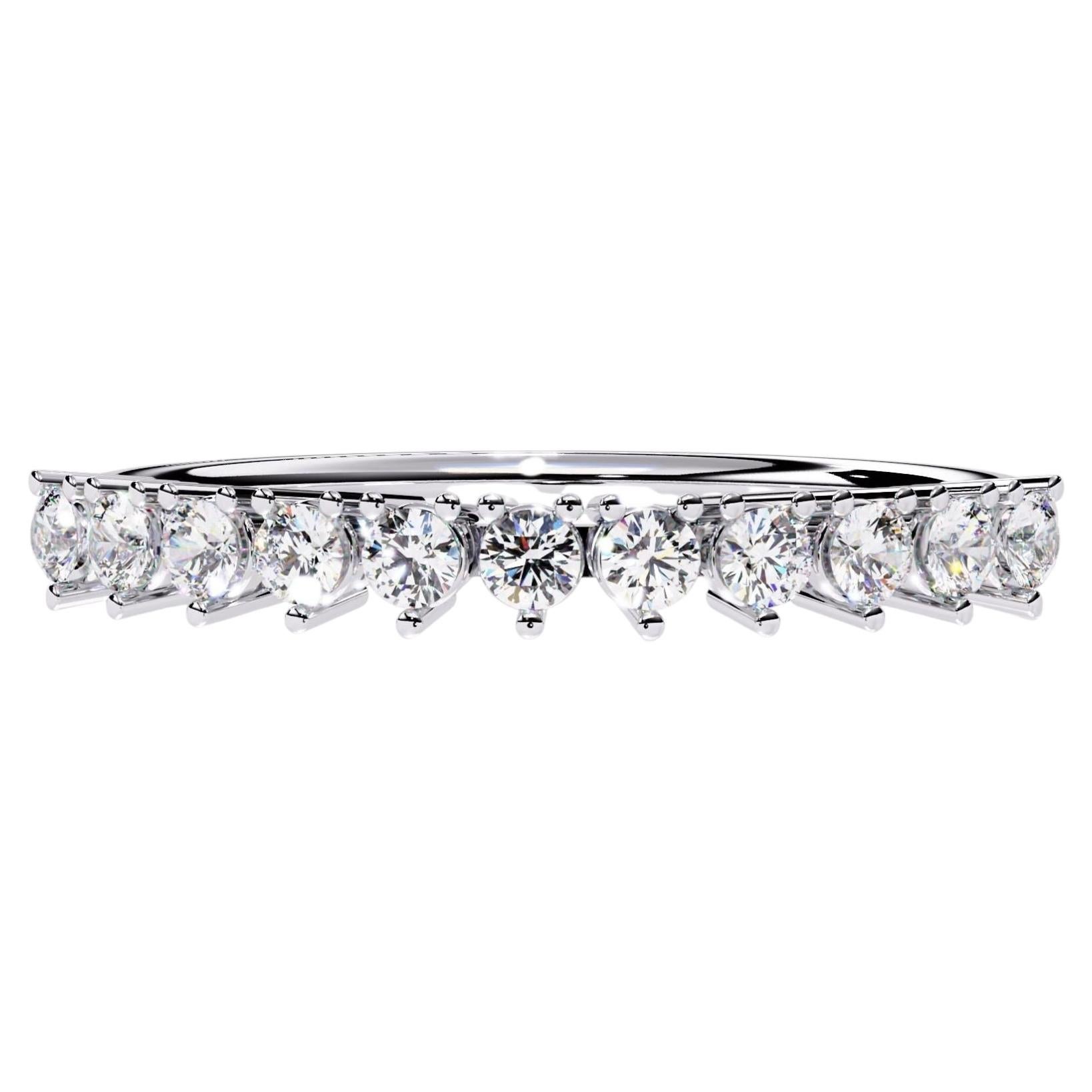 0,22 Karat Runddiamant-Ring aus 14-karätigem Gold, natürliche Diamanten der Reinheitsstufe SI+