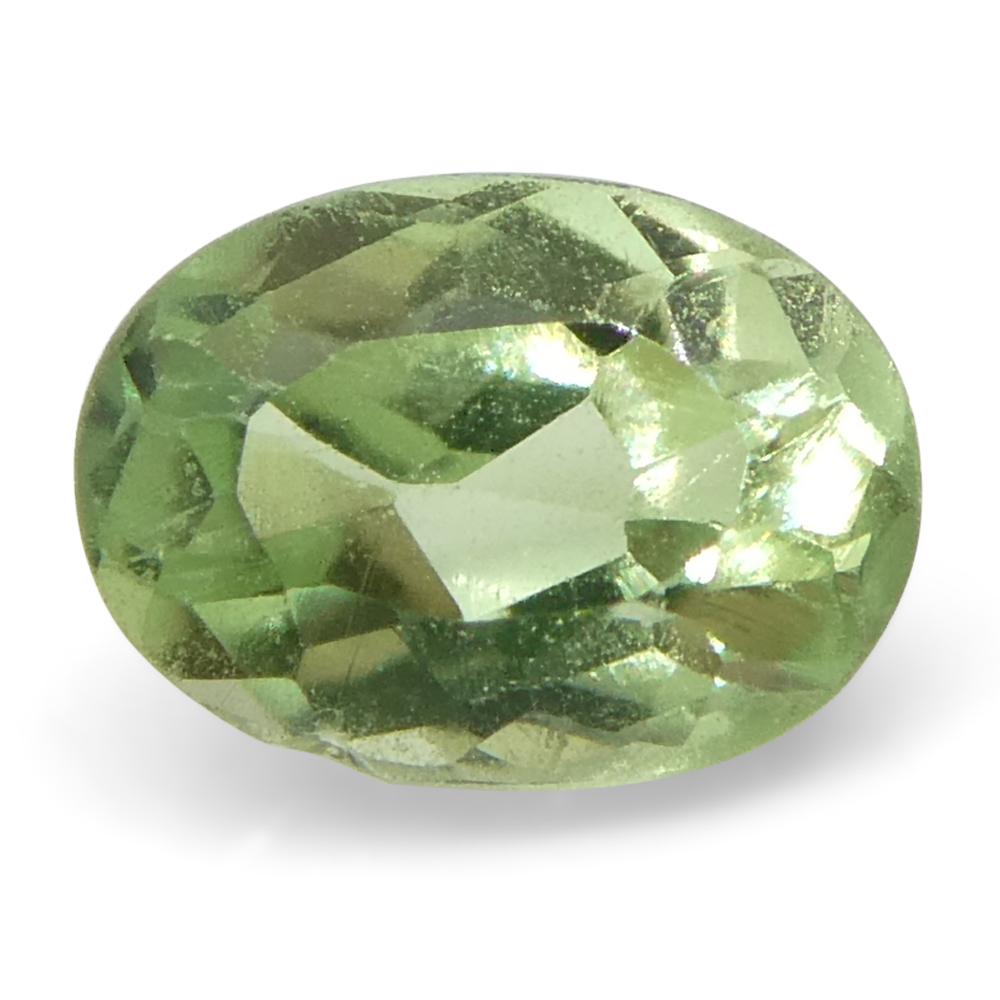 0.22ct Oval Yellowish Green to Greyish Purple Alexandrite from Brazil For Sale 1