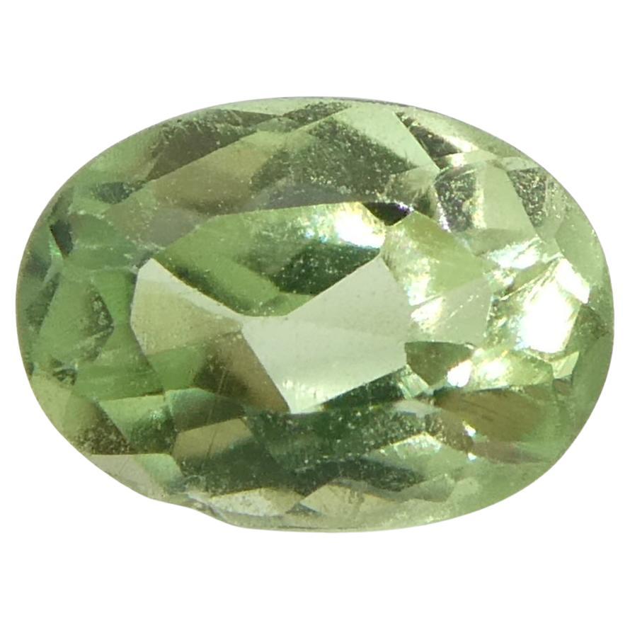0.22ct Oval Yellowish Green to Greyish Purple Alexandrite from Brazil