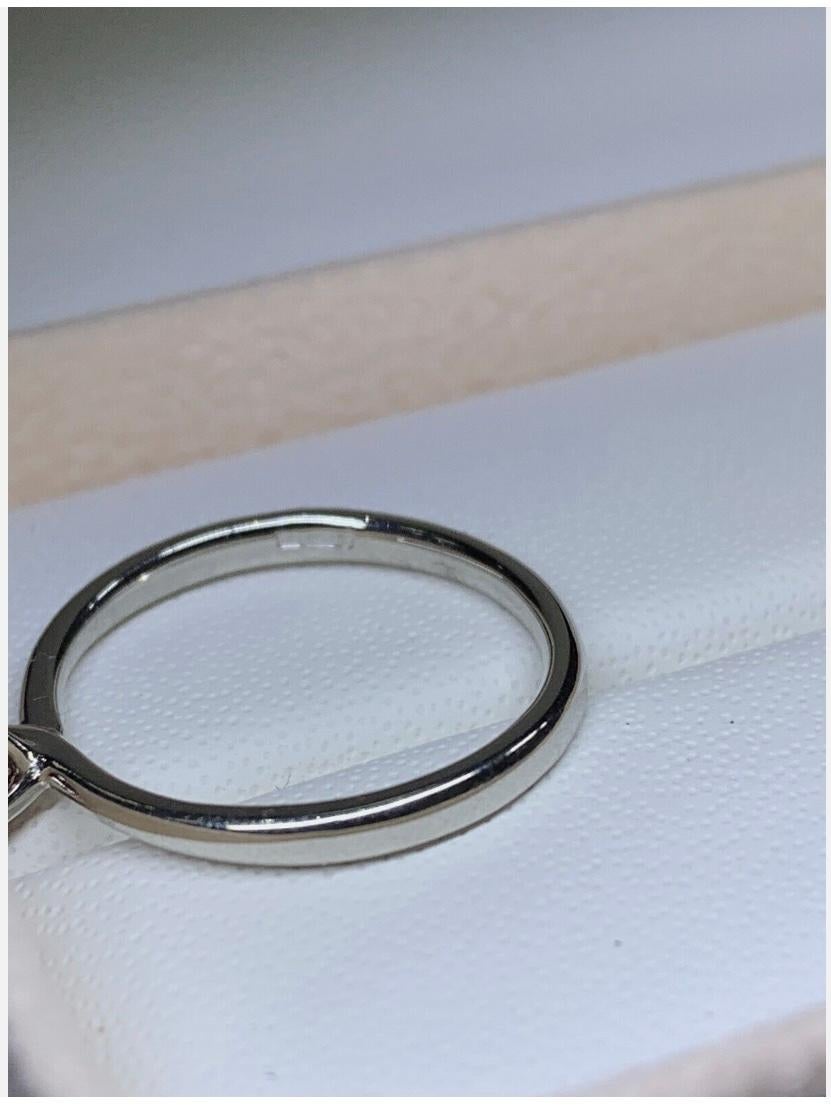 De las mujeres 0,22 ct Rubí de Birmania Sangre de Paloma Anillo de compromiso solitario en platino en venta