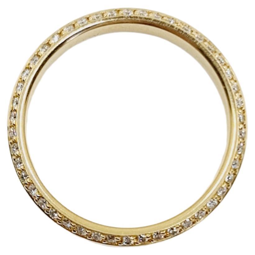0.23 Carat Diamond Ring G/VS 14k Gold, Brilliant Cut Pave Diamonds For Sale